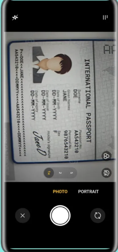 AI Passport Scanner — OCR capture